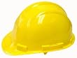 Plastic Hard Hat (Safety Helmet) - Yellow