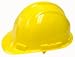 Plastic Hard Hat (Safety Helmet) - Yellow