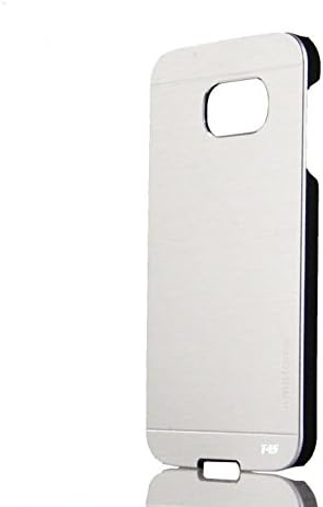 Galaxy S6 Premium Metal Brushed Phone Case by T4S® (Silver)