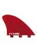FCS FK-1 Performance Core Surfboard Twin Fin Set - Red