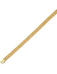 14k Yellow Gold Triple Ripe Bracelet