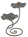 Iron Bird Feeder with Copper Patina and Decorative Metal Bird