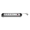 Wentronic Steckerdosenleiste �berspannungsschutz (4x Schuko Kindersicherung) 1,4 m