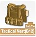 B12 Tactical Vest (Dark Tan) - Custom Minifigure Piece