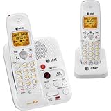 Buy AT&T DECT 6.0 White Grey Digital Dual Handset Answering System (EL52209) by AT&T