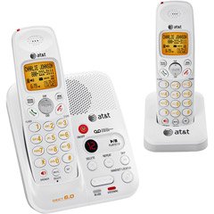 AT&T DECT 6.0 White/Grey Digital Dual Handset Answering System (EL52209)