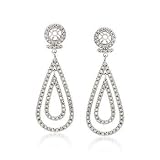 1.00 ct. t.w. Diamond Earring Jackets In 14kt White Gold