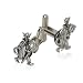 Evil Devil Silver Pewter Cufflinks with Pitchfork with Presentation Box