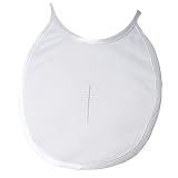 Newborn Baby Infant Boys WHITE Baptism Bib WHOLESOME KIDS