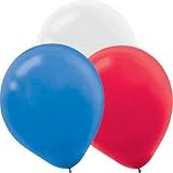 Red White and Blue 12in Balloons 72ct