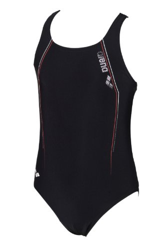 Arena M&auml;dchen Badeanzug Malena, black,white, 128, 23595