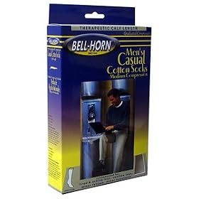 BELL HORN 11534M MEN CASUAL FRIDAY SOCK BLACK M 21/25 mmHg