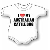 I Love My Australian Cattle Dog Baby Ultrasoft Onesie