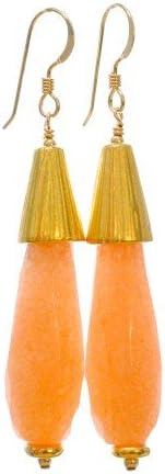 Catherine Nicole 'Annabelle' Earrings in Salmon
