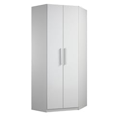 Wohnprofi Eckschrank Sydney in wei�/Hochglanz wei� (wei�/Hochglanz wei�, Schenkelma� ca.78x78cm)