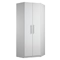 Wohnprofi Eckschrank Sydney in wei�/Hochglanz wei� (wei�/Hochglanz wei�, Schenkelma� ca.78x78cm)