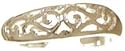 WAVES AROUND YOUR TOES 18kt Gold Over Sterling Silver Thin Filigree Band Toe Ring