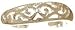 WAVES AROUND YOUR TOES 18kt Gold Over Sterling Silver Thin Filigree Band Toe Ring