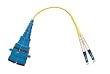 1FT LC Male SC Female Duplex Singlemode 9/125 Fiber Optic Adapter Cable
