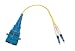 1FT LC Male SC Female Duplex Singlemode 9/125 Fiber Optic Adapter Cable