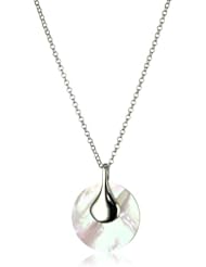 ELLE Jewelry Sterling Silver Mother-Of-Pearl Pendant Necklace, 16"