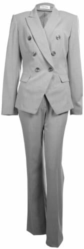 Calvin Klein Women's Full Sleeve Business Jacket and Pant Suit Set