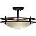 Artcraft Lighting AC1490 Orlando Semi-Flush Mount Light, Oil-Rubbed Bronze