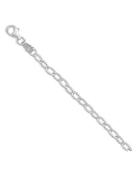 16" Oval Diamond Cut Link Necklace