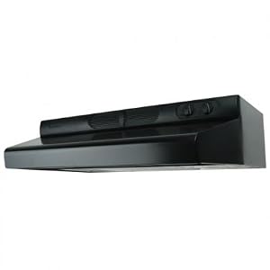 30\” Energy Star Compliant 270 CFM Under Cabinet Range Hood with 3 Speed Blower and 4.0 Sones: Black