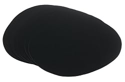 Rose Tree Estate Oval Placemat, Set of 6, Black