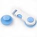 MKPLY 5 PCS Blue Adhesive Kids Baby Child Safety Cabinet Door Fridge Drawer Cupboard Locks