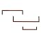 Set of 3 Shelf Help - Chestnut