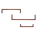 Set of 3 Shelf Help - Chestnut