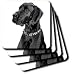 Dogs Great Dane - Black Great Dane - Coasters