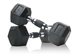 12lb Hex Dumbbell Pair Rubber Grip Inlay Chrome Finish 31Al7zQcy8L. SL160 12lb Hex Dumbbell Pair Rubber Grip Inlay Chrome Finish
