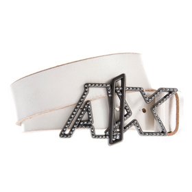 Armani Exchange Cutout Rhinestone Belt