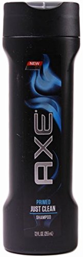 Axe Primed Just Clean Shampoo for Men, 12 Ounce (Pack of 6)