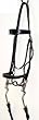 NEW Black Leather Walking Horse Bridle Black Pat Brow