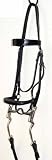 NEW Black Leather Walking Horse Bridle Black Pat Brow