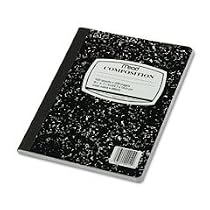 Mead Black Marble Wide-Ruled Composition Book (09910)
