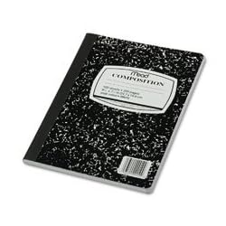 Mead Black Marble Wide-Ruled Composition Book (09910)