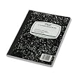 Mead Black Marble Wide-Ruled Composition Book (09910)