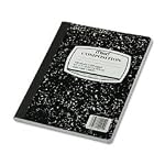 Mead Black Marble Wide-Ruled Composition Book (09910)