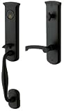 Baldwin 85340.190.LENT Tahoe Emergency Exit Left Hand Handleset with Tahoe Lever, Satin Black