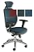 Adroit Lorraine Task Armchair Headrest Mesh Back H760mm W500xd470xh420 490mm Blue Ref Kcaj200m1stgblu