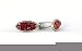 C324 Red Deco Flowers (Cufflinks)