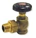 Industrial Grade 1RLT4 Radiator Valve, 1 In, Angle, Cast Brass