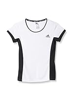 adidas Camiseta Manga Corta Court Tee (Blanco / Negro)