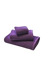 Casa Campo  Set Toalla 3 Uds. Iris (Berenjena)