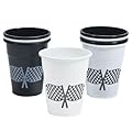 Disposable Plastic Cups With Checkered Flag Design - Tableware & Party Cups